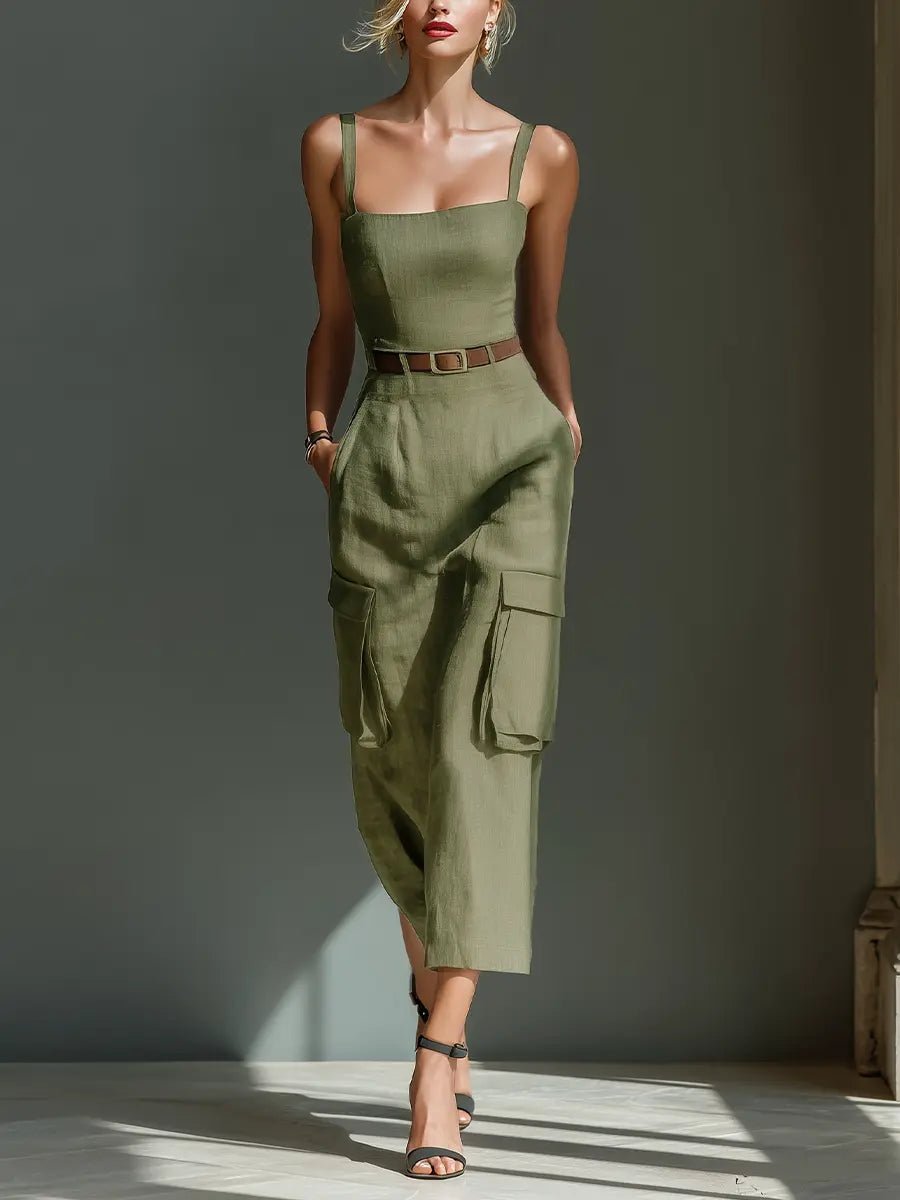 olive green cargo dress Penelope @maahi2