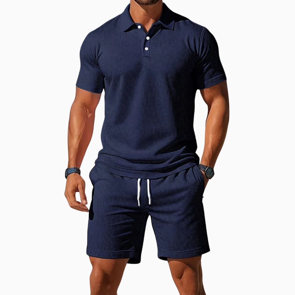 Men's Short Sleeve Short and Polo Set Prescott Mode