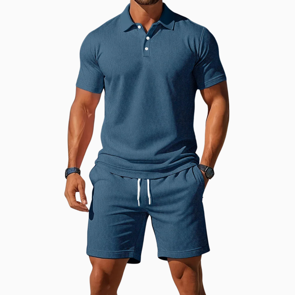 Men's Short Sleeve Short and Polo Set Prescott Mode