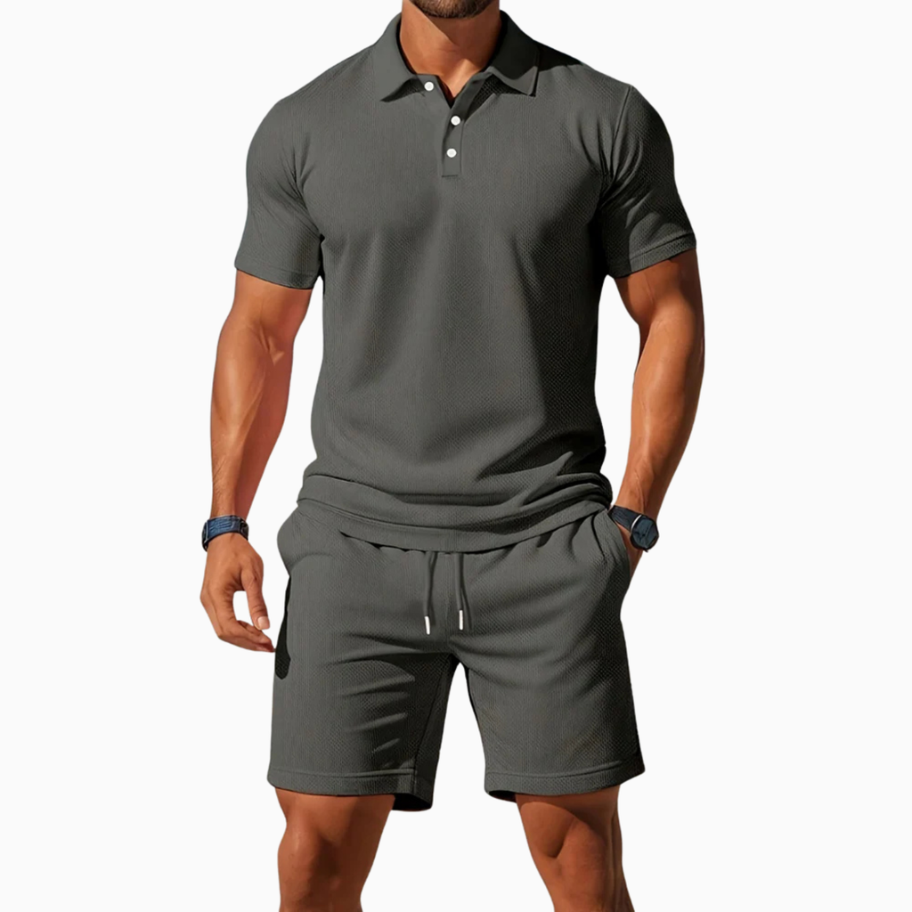 Men's Short Sleeve Short and Polo Set Prescott Mode