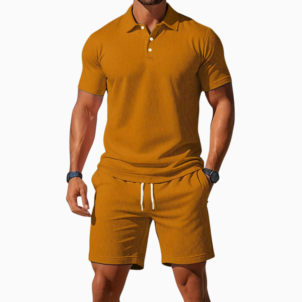 Men's Short Sleeve Short and Polo Set Prescott Mode