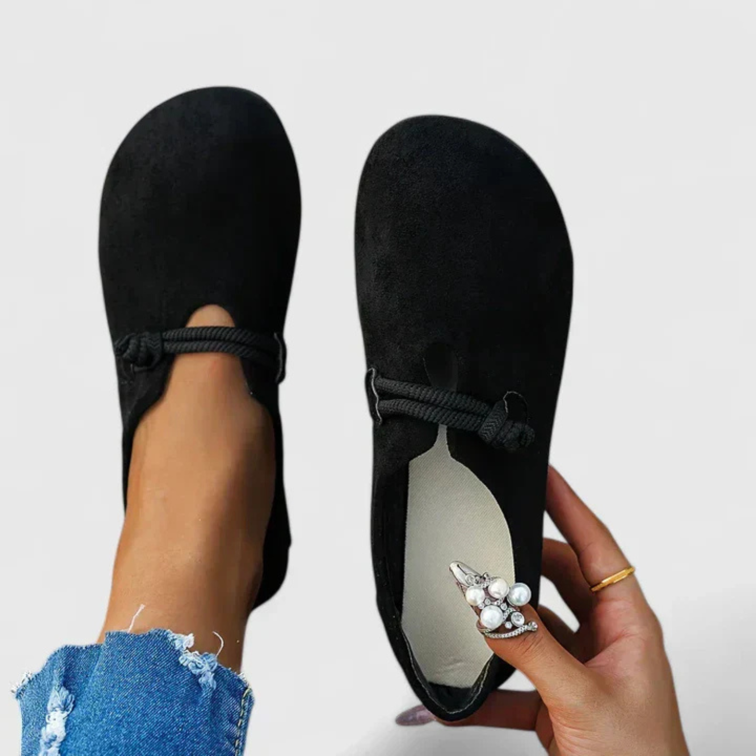 Women’s Soft Suede-Style Slip-On Loafers Prescott Mode