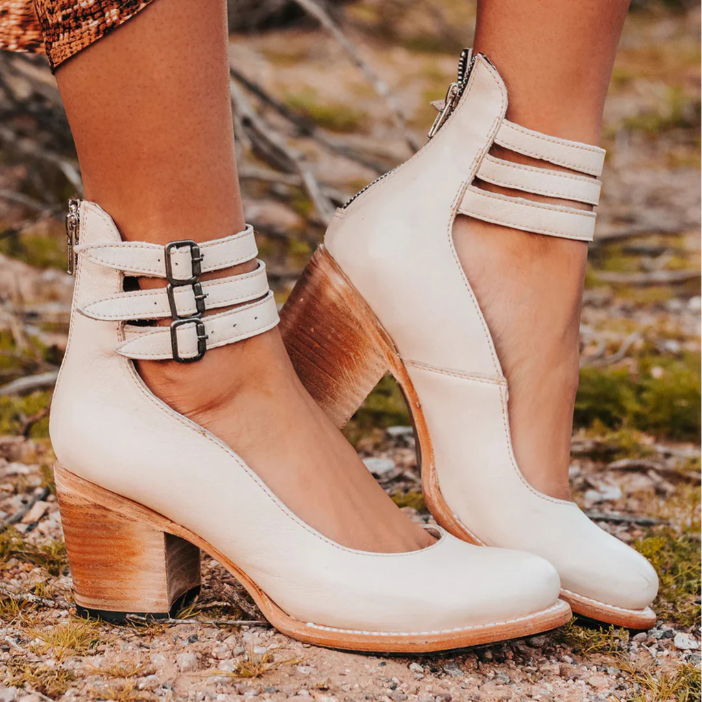 Women’s Vintage Leather Strap Sandals Prescott Mode
