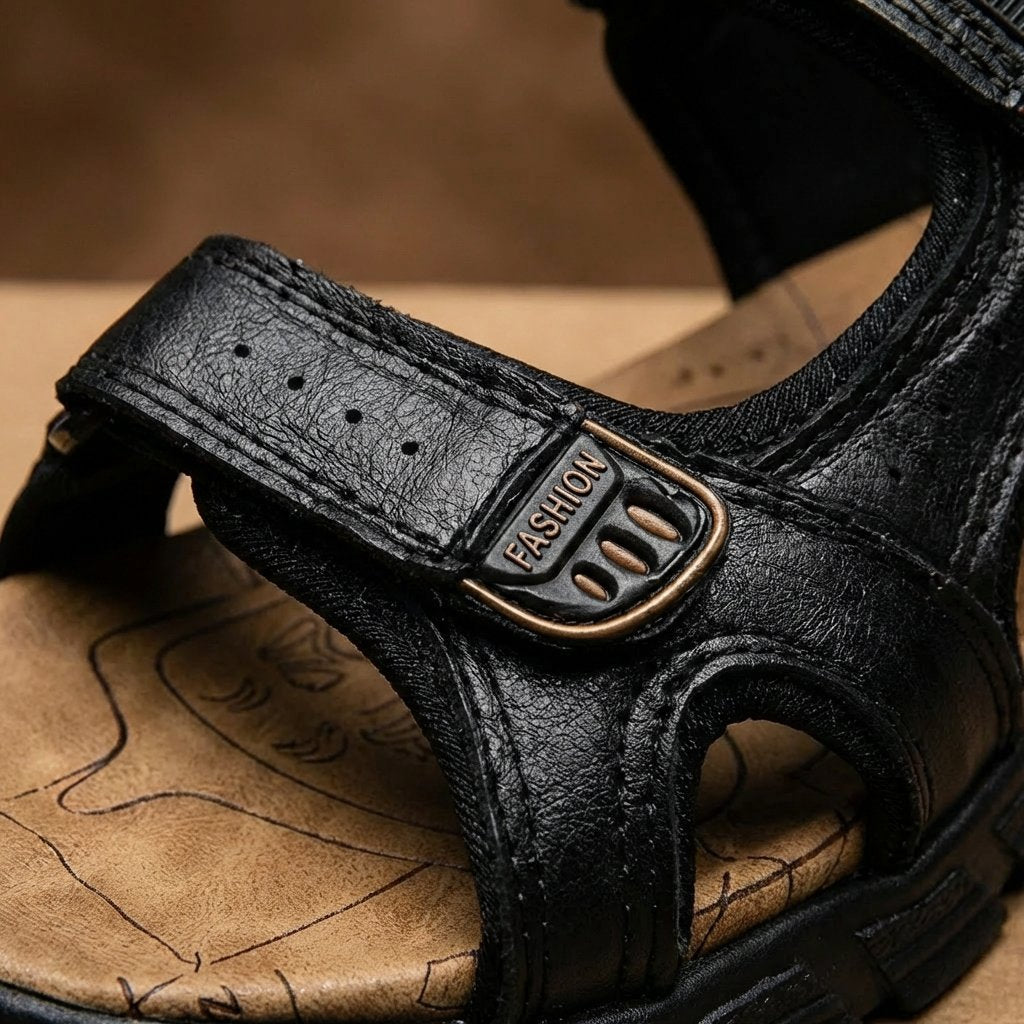 Men's Adjustable Velcro-Strap Outdoor Trekking Sandals