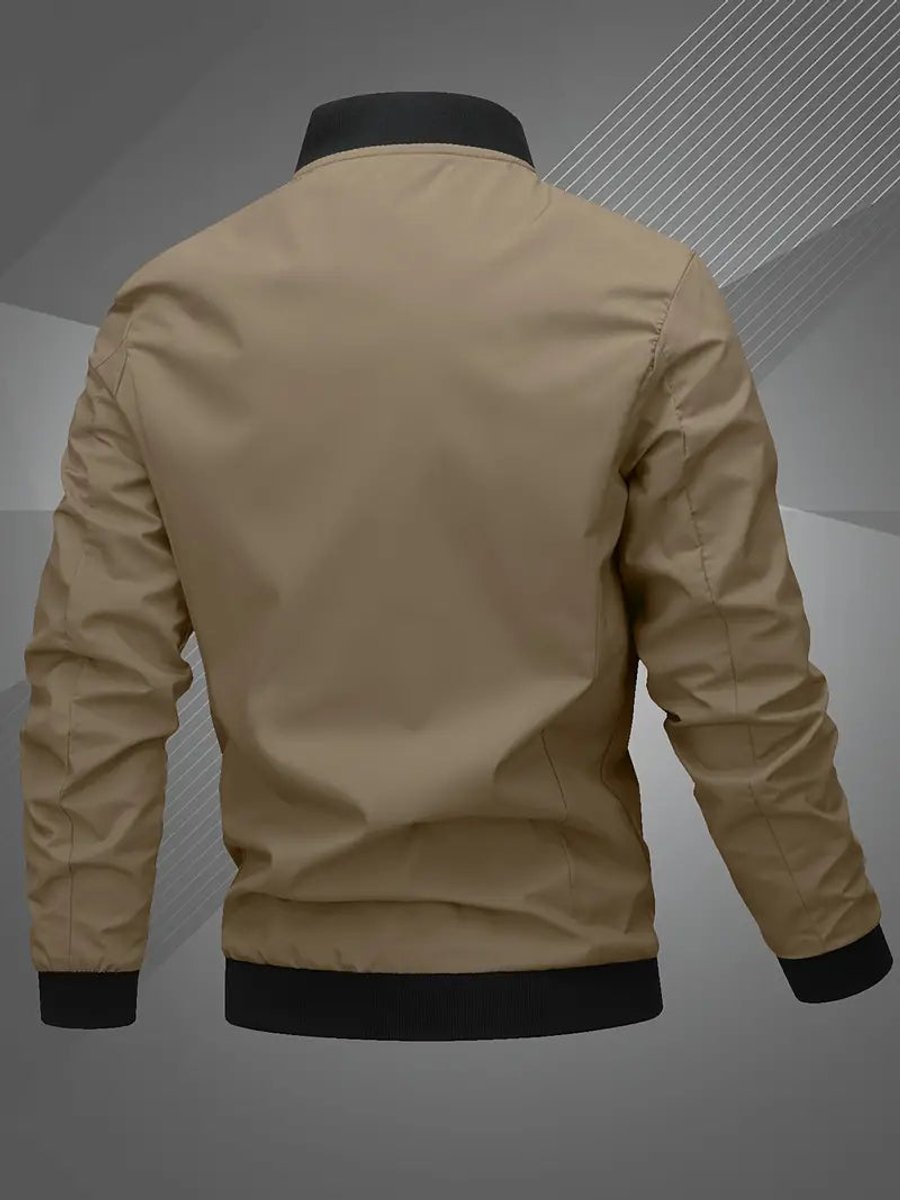 Men's Casual Lightweight Zip-Up Mens Bomber Jacket