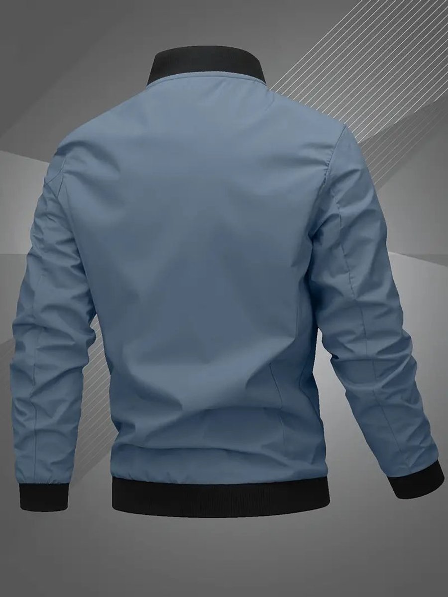 Men's Casual Lightweight Zip-Up Mens Bomber Jacket