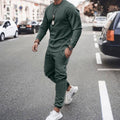 Men's Casual Long-Sleeve Two Piece Tracksuit Jogger Set