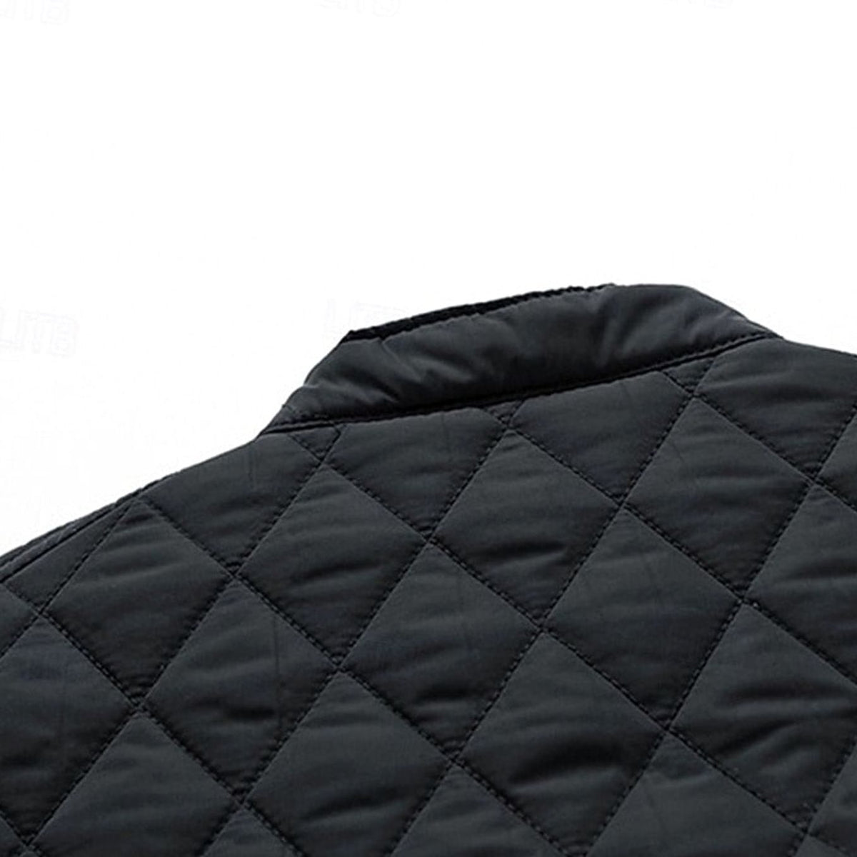Men's Diamond-Quilted Stand-Collar Full-Zip Jacket