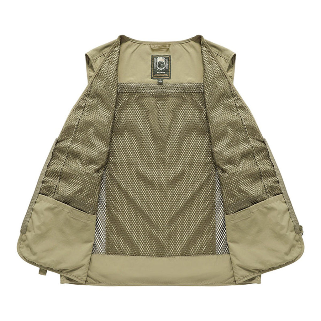 Mens Gilet Multi-Pocket Outdoor Fishing Vest