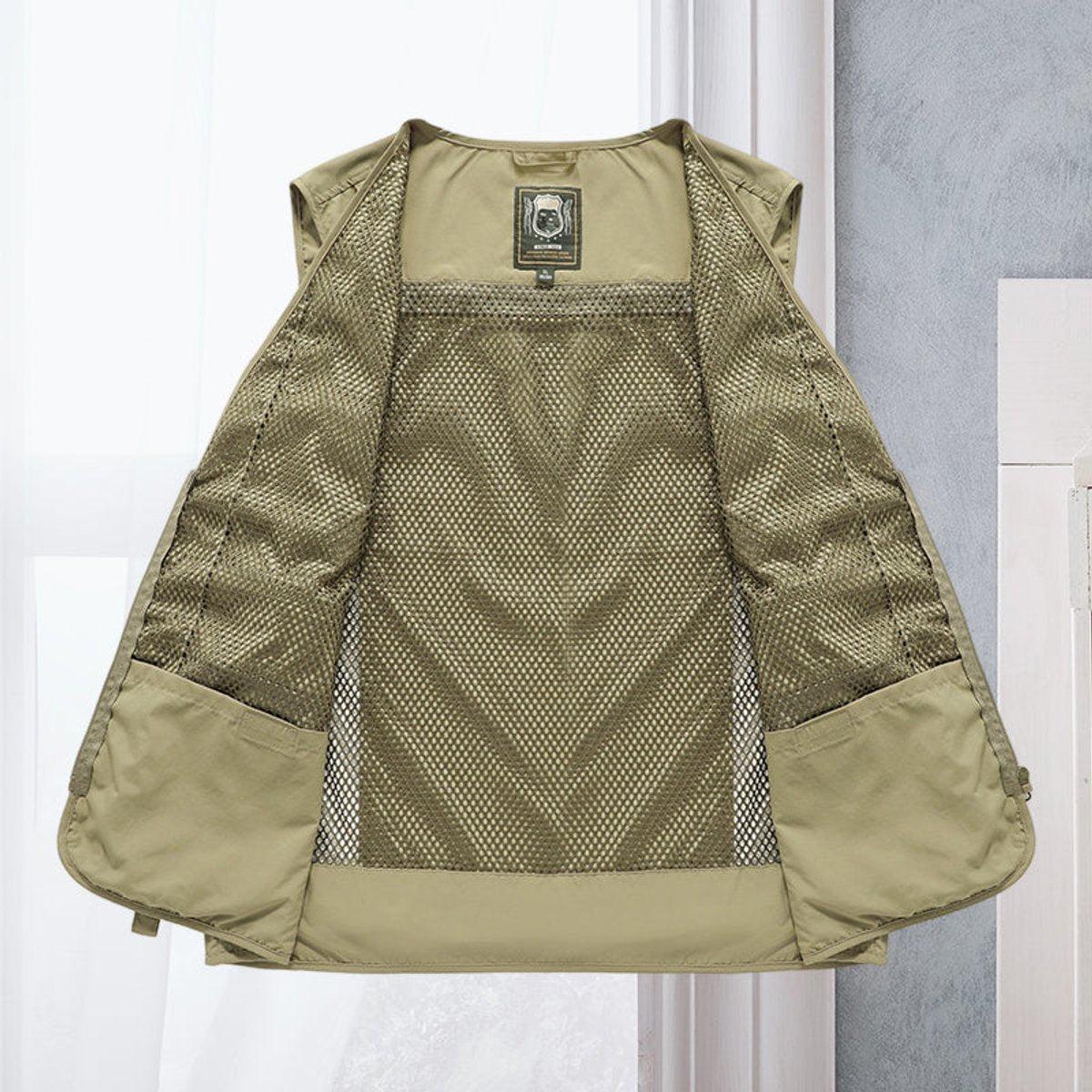 Mens Gilet Multi-Pocket Outdoor Fishing Vest