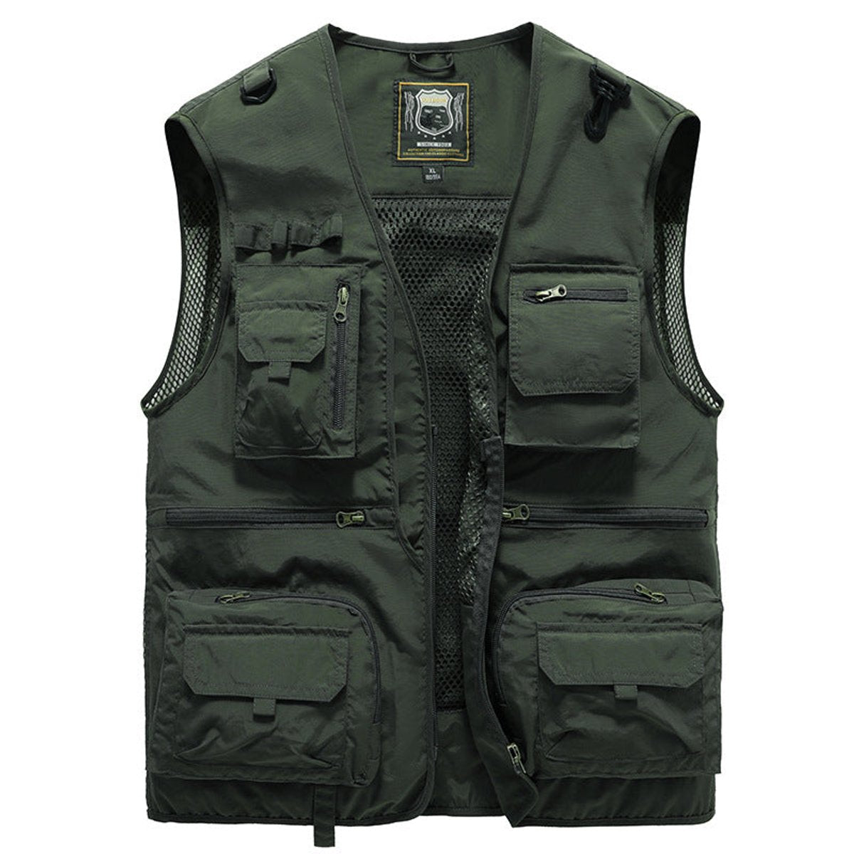 Mens Gilet Multi-Pocket Outdoor Fishing Vest