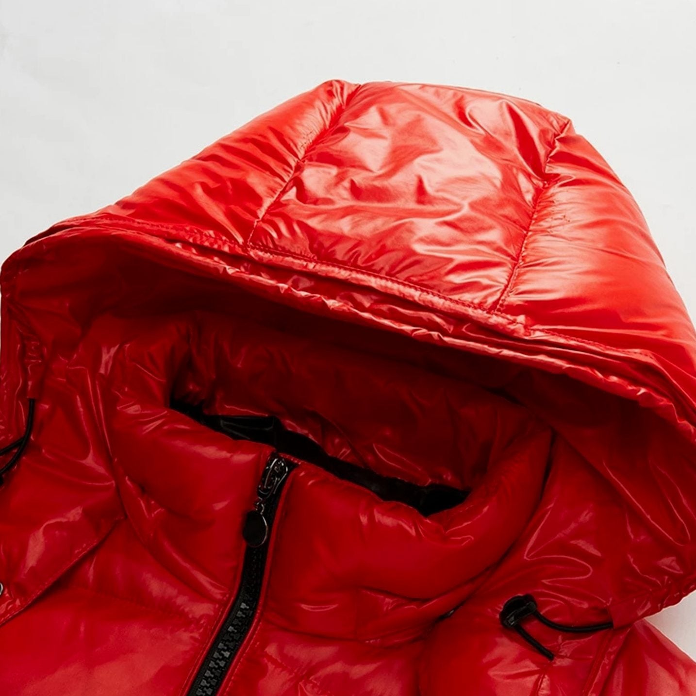 Men's Hooded Puffer Quilted Jacket Full-Zip Winter Coat