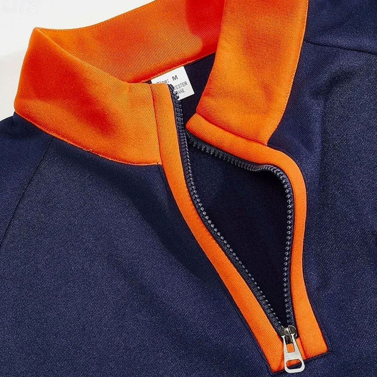 Men's Quarter-Zip Stand-Collar Pullover Sweatshirt