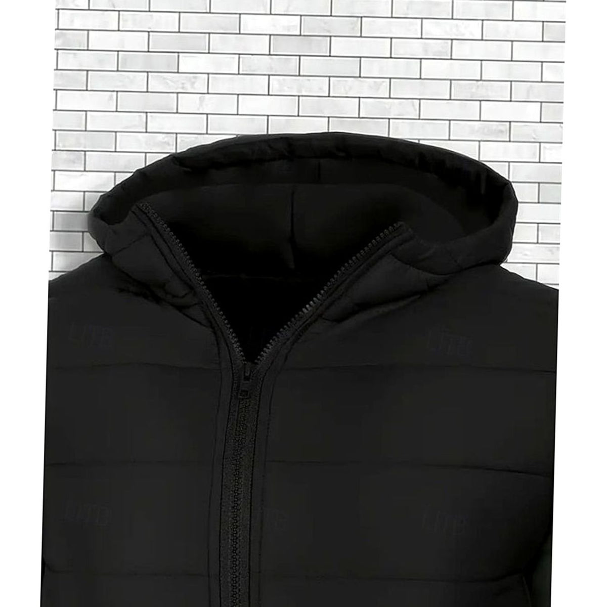 Men's Quilted Hooded Coated Puffer Jacket