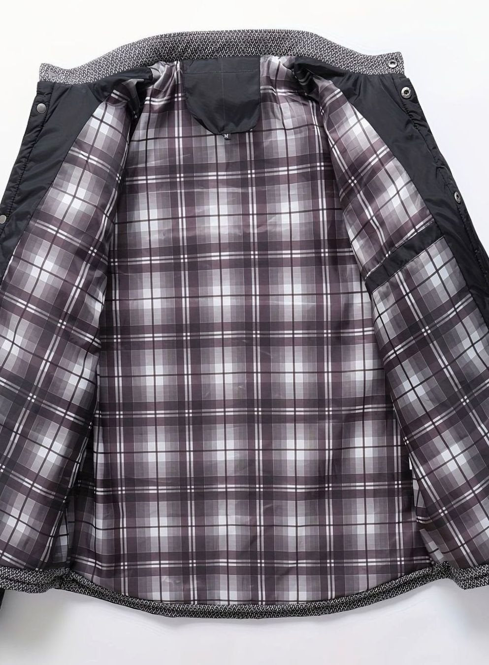 Men's Quilted Stand-Collar Button-Front Jacket