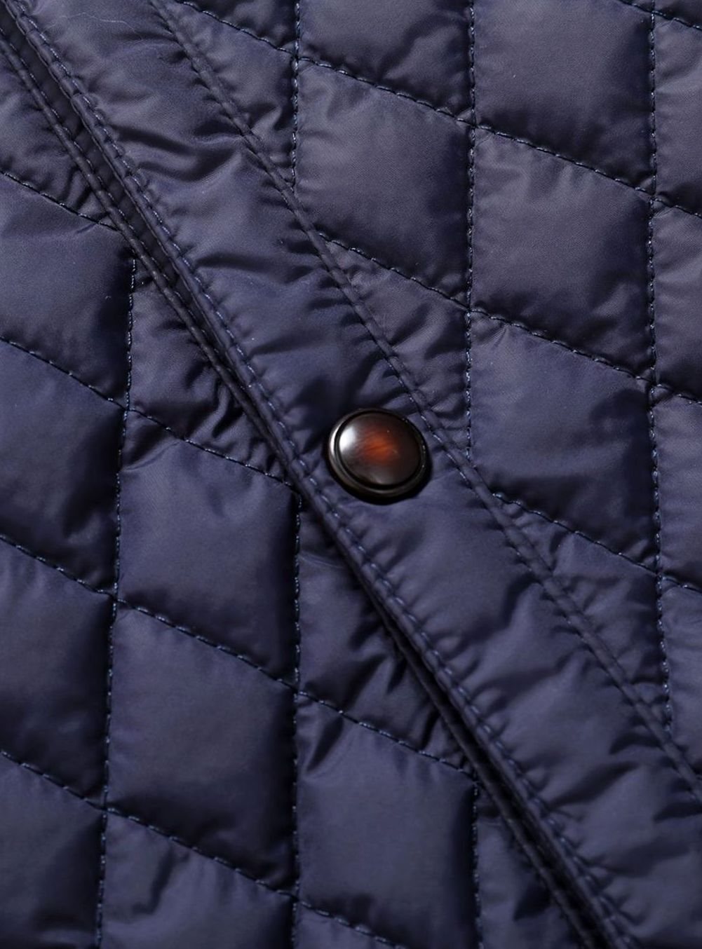 Men's Quilted Stand-Collar Button-Front Jacket