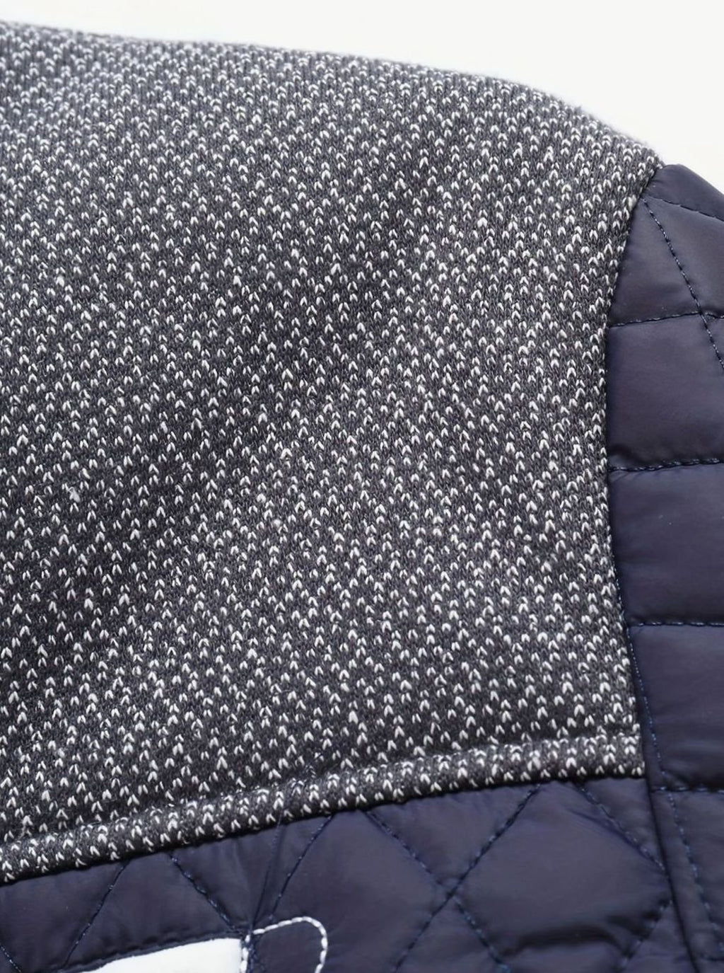 Men's Quilted Stand-Collar Button-Front Jacket