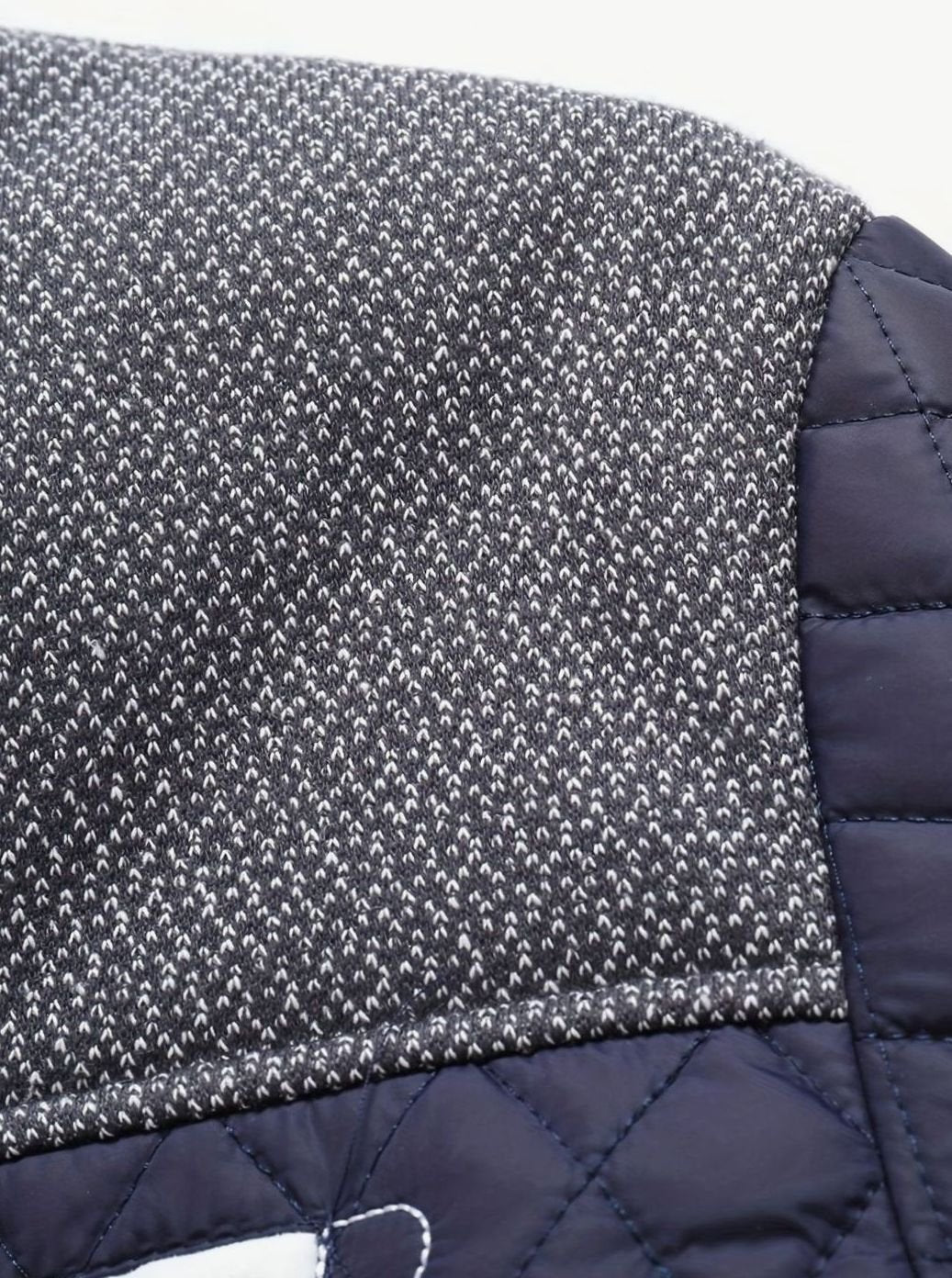 Men's Quilted Stand-Collar Button-Front Jacket