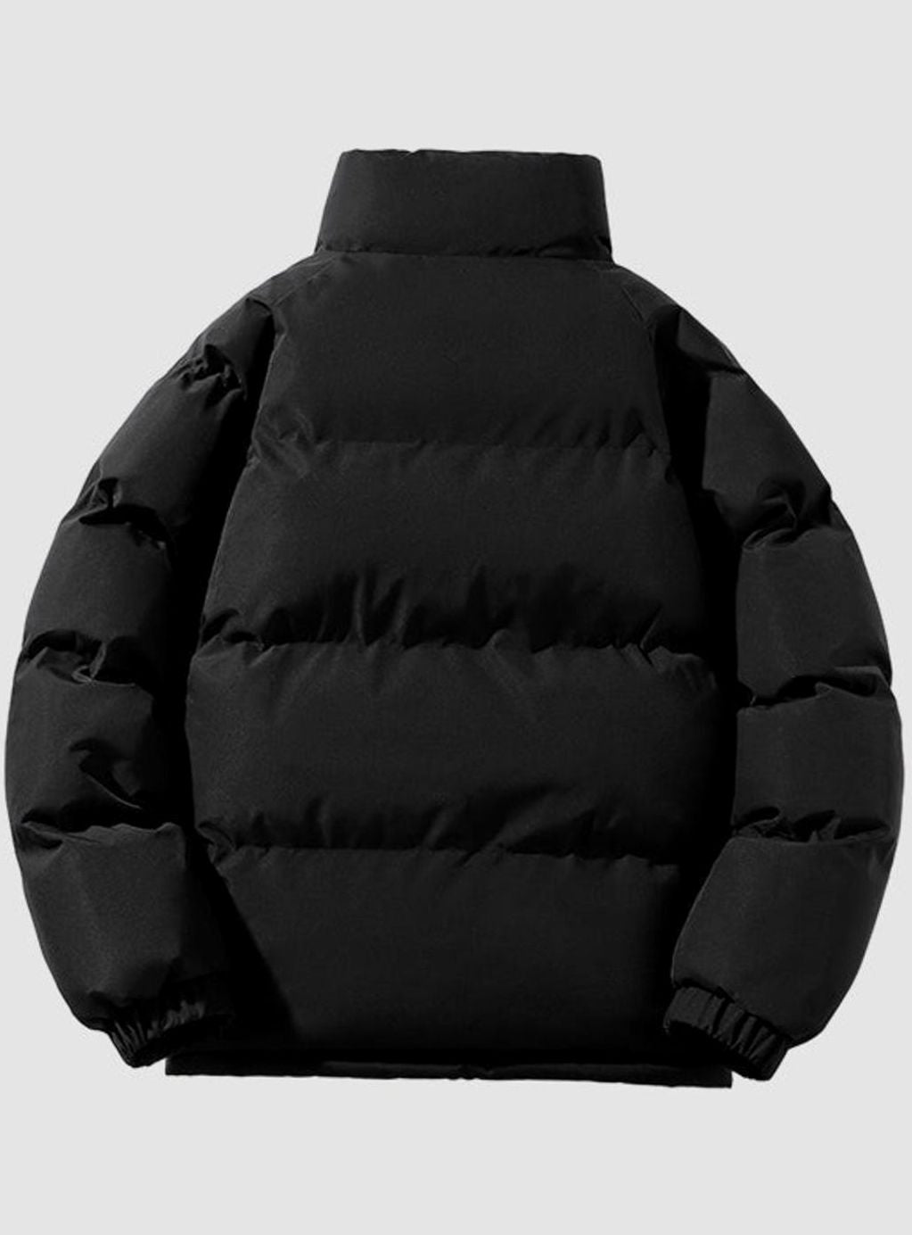 Men's Quilted Zip-Up Insulated Puffer Jacket High Funnel Neck