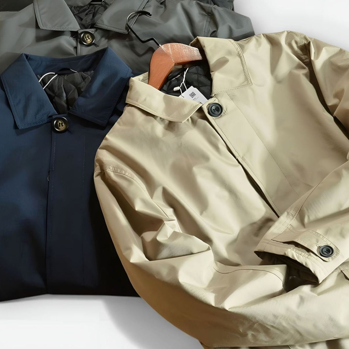 Men's Relaxed-Fit Longline Button-Front Coat