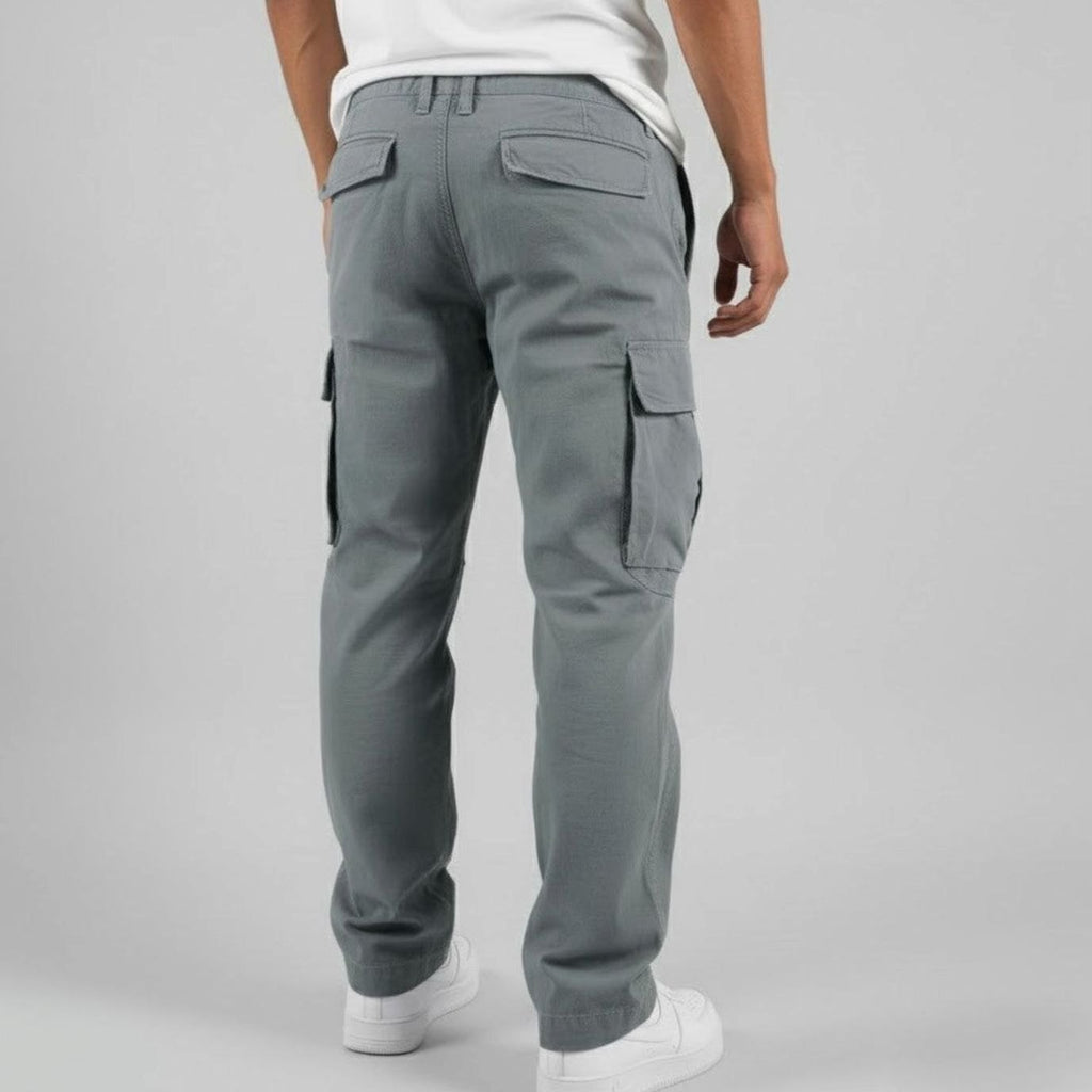 Men's Relaxed-Fit Streetwear Cargo Pants Multi-Pocket