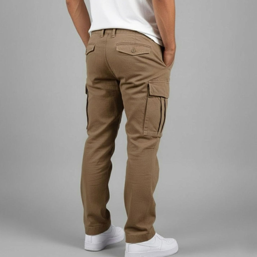 Men's Relaxed-Fit Streetwear Cargo Pants Multi-Pocket
