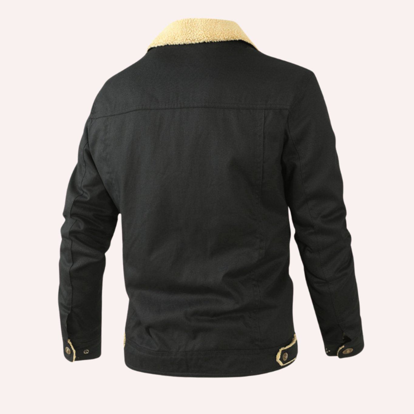 Men's Sherpa-Lined Fleece Relaxed-Fit Winter Jacket