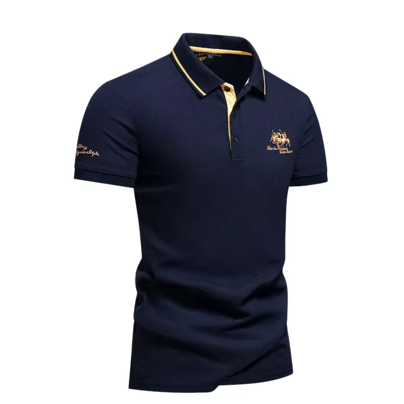 Men's Short-Sleeve Tipped-Collar Polo Shirt
