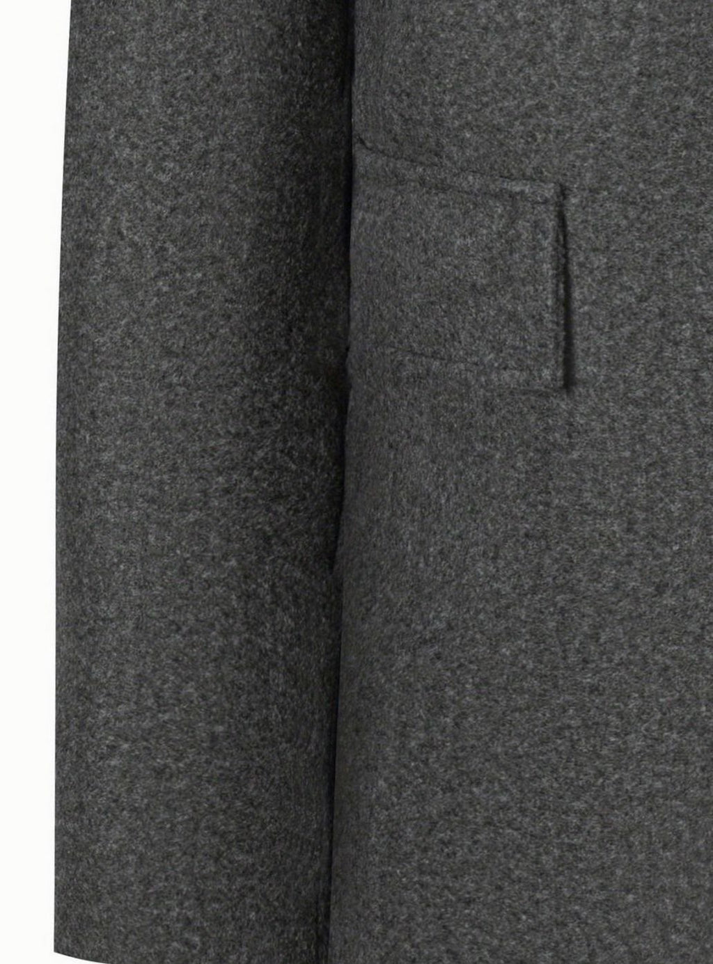 Men's Single-Breasted Wool Overcoat Tailored Topcoat