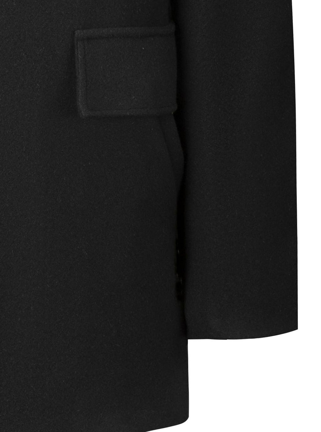 Men's Single-Breasted Wool Overcoat Tailored Topcoat