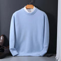 Men's Soft Mohair Crew Neck Pullover Mens Knit Sweater