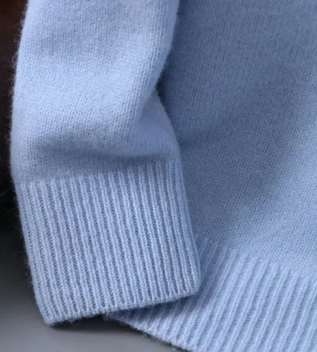 Men's Soft Mohair Crew Neck Pullover Mens Knit Sweater
