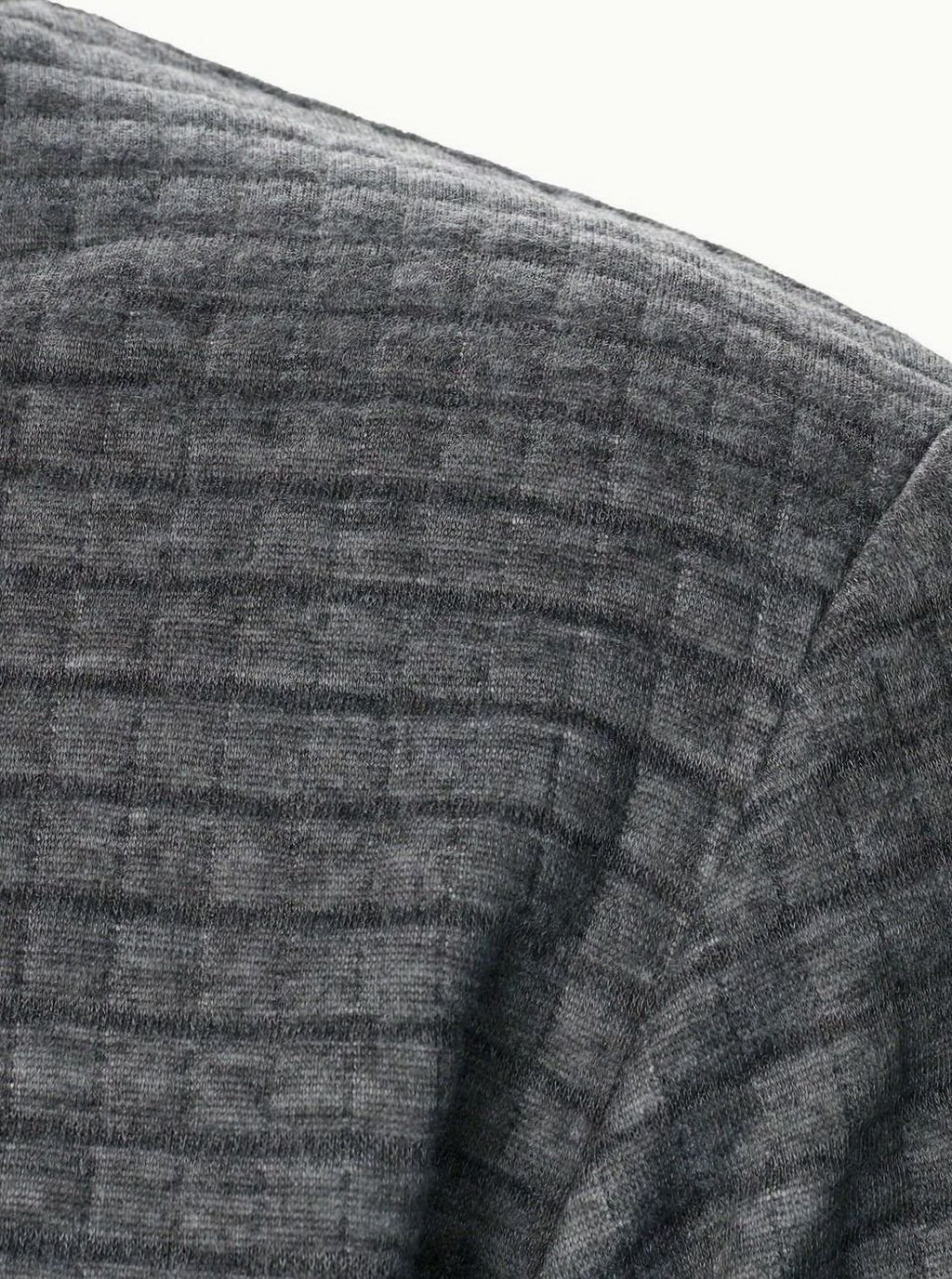 Men's Textured Zip-Up Bomber Jacket Ribbed Trim