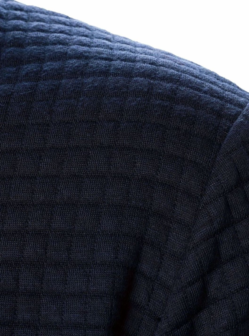 Men's Textured Zip-Up Bomber Jacket Ribbed Trim