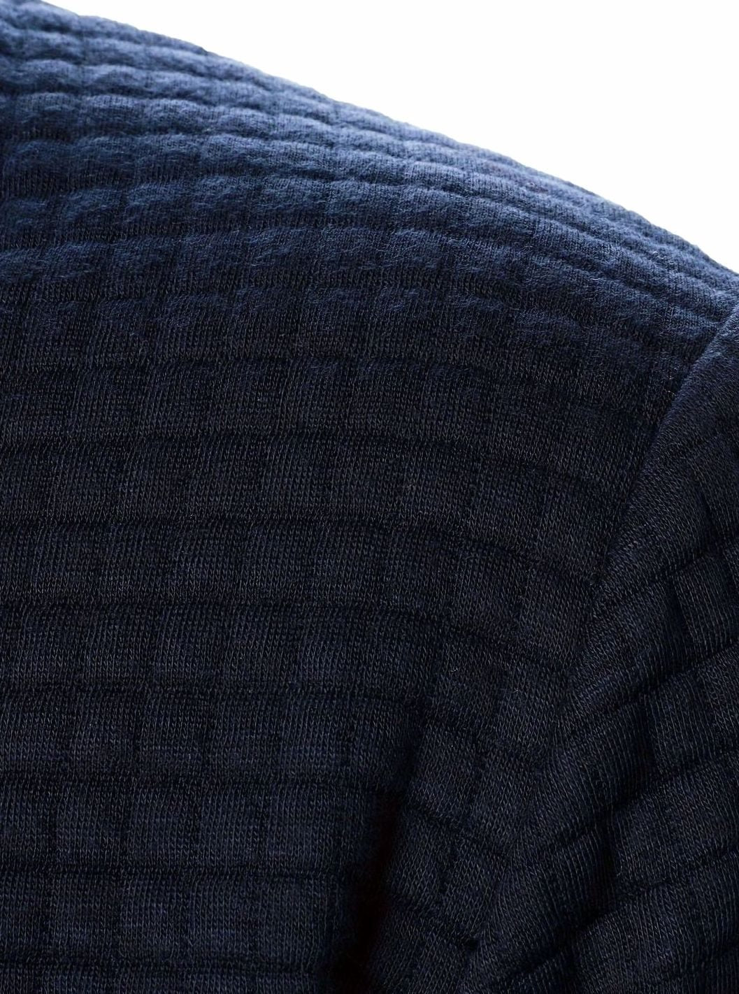 Men's Textured Zip-Up Bomber Jacket Ribbed Trim