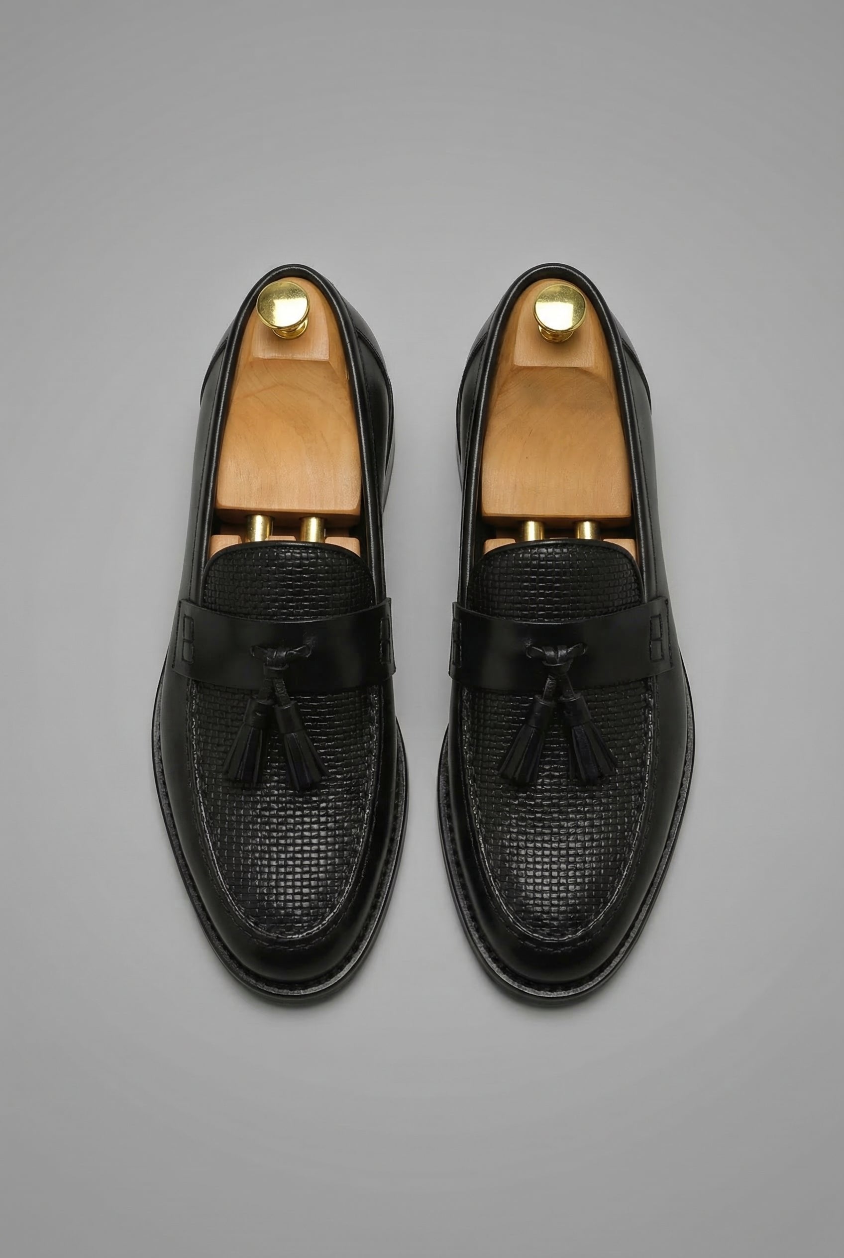 Men's Woven Tassel Slip-On Dress Loafers