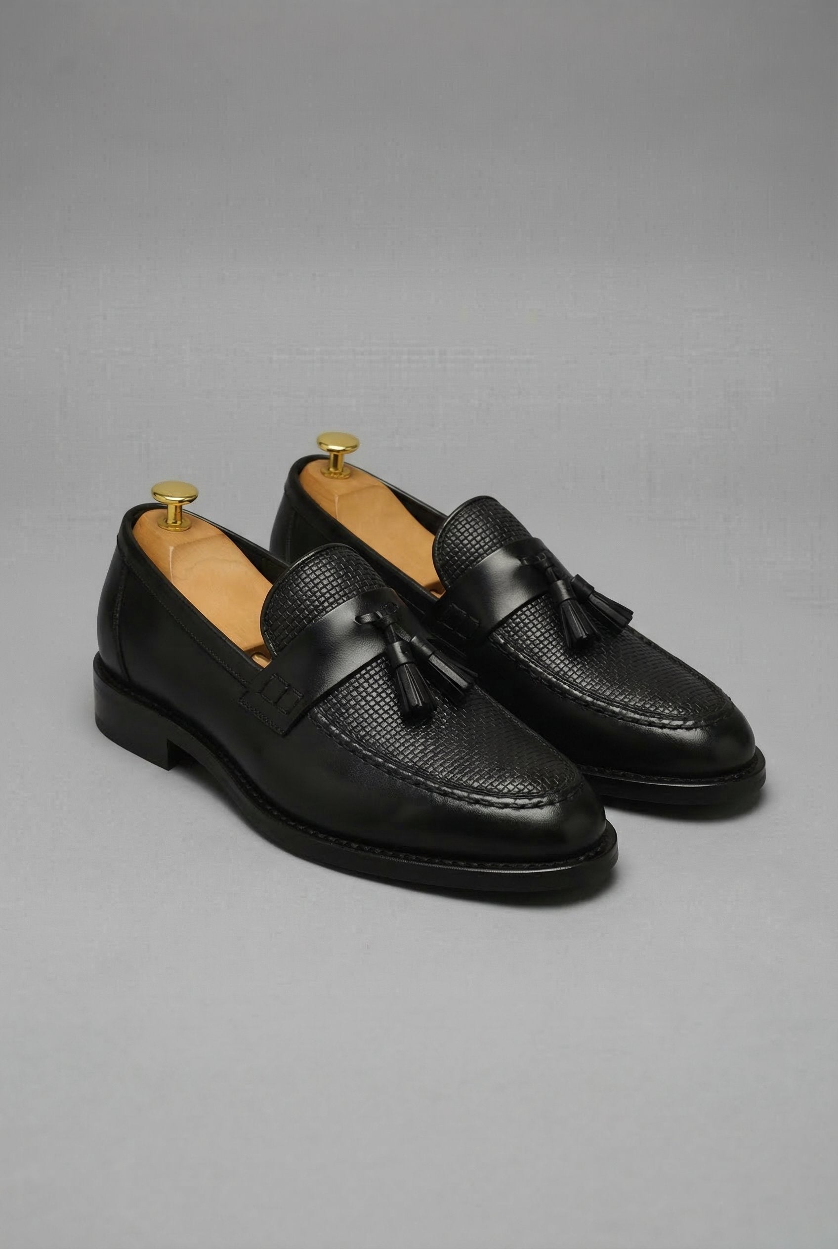 Men's Woven Tassel Slip-On Dress Loafers
