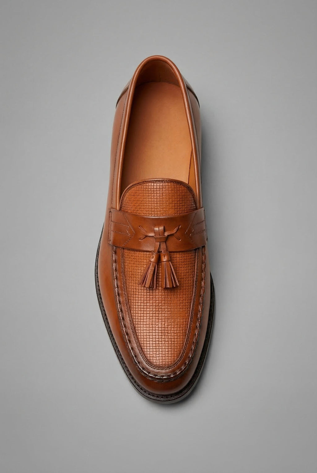 Men's Woven Tassel Slip-On Dress Loafers