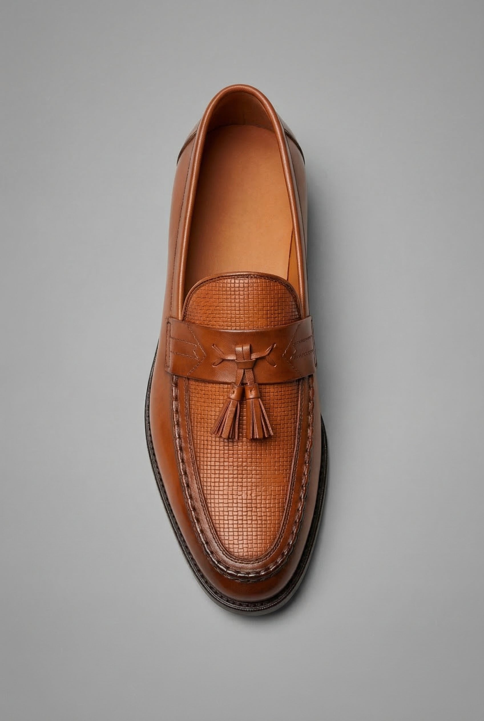 Men's Woven Tassel Slip-On Dress Loafers