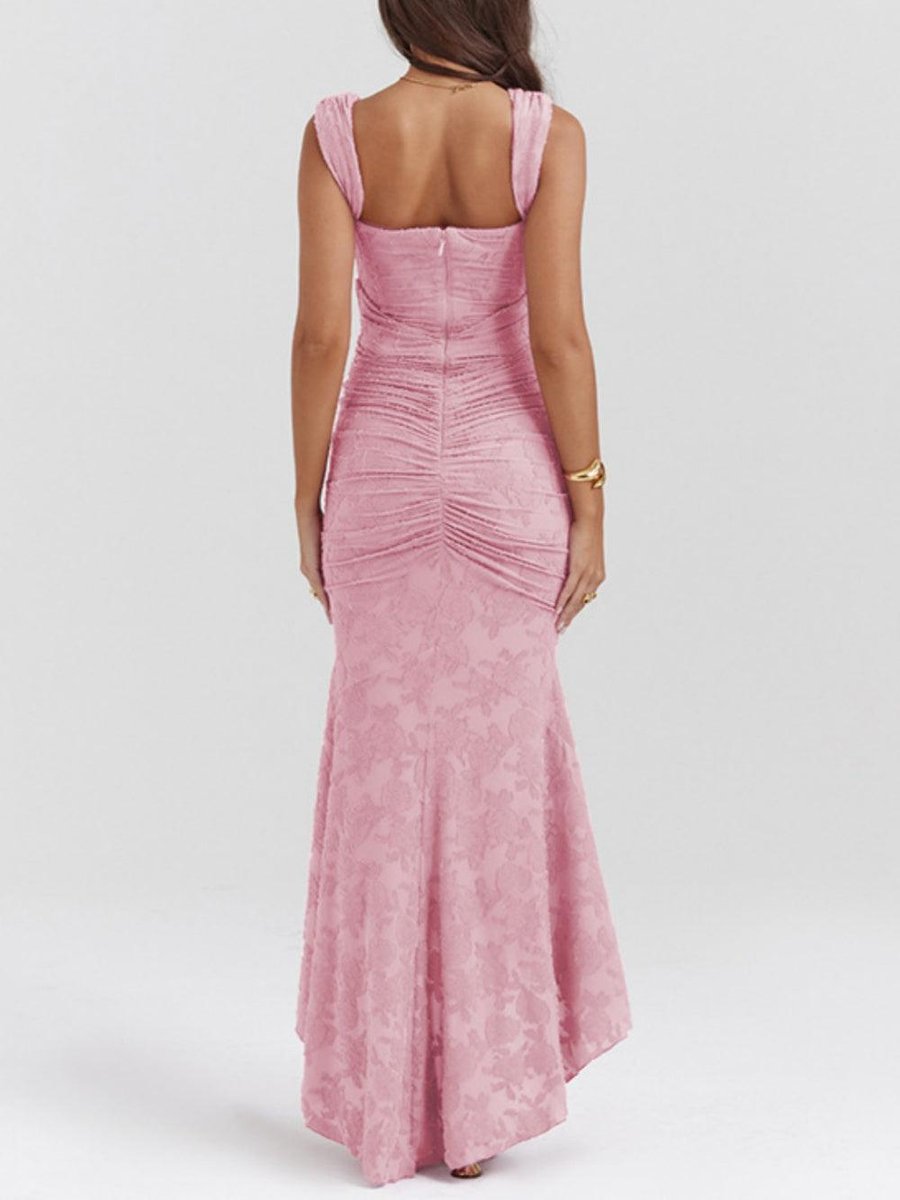 Mother of the Bride Dress Corset Lace Mermaid Midi Gown