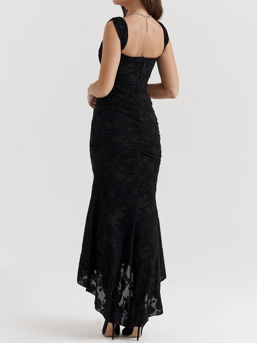 Mother of the Bride Dress Corset Lace Mermaid Midi Gown