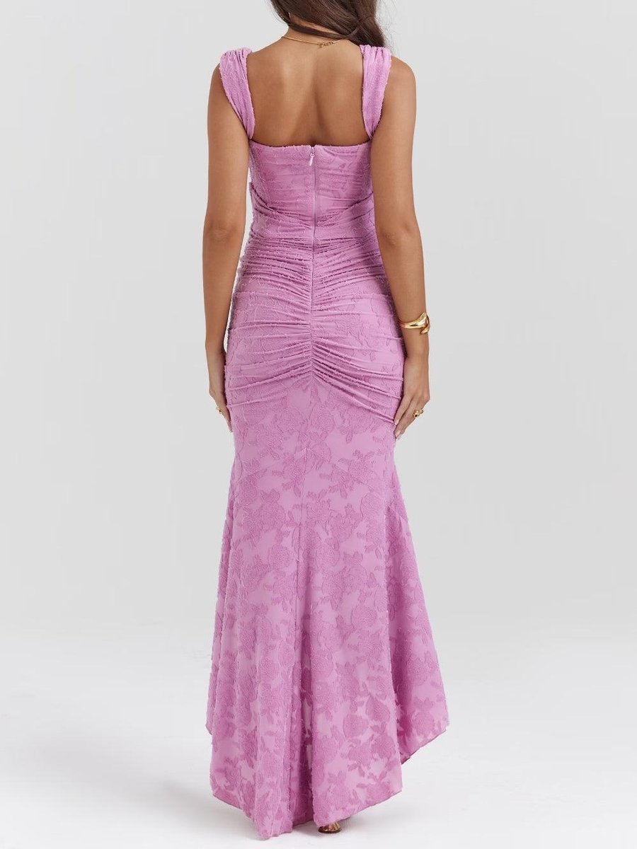 Mother of the Bride Dress Corset Lace Mermaid Midi Gown