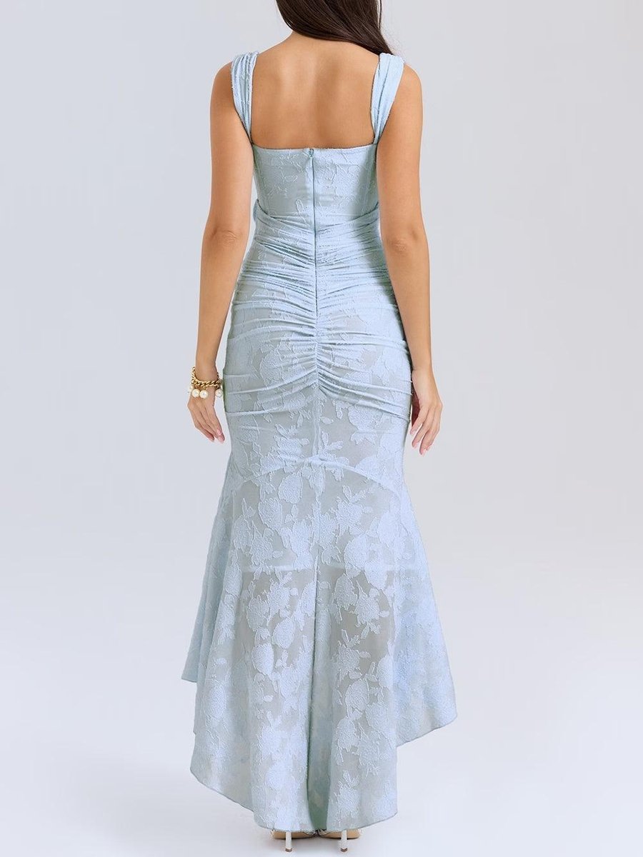Mother of the Bride Dress Corset Lace Mermaid Midi Gown