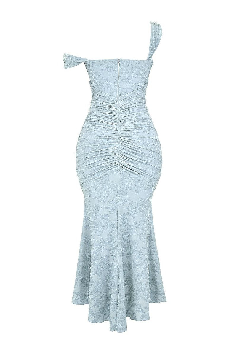 Mother of the Bride Dress Corset Lace Mermaid Midi Gown