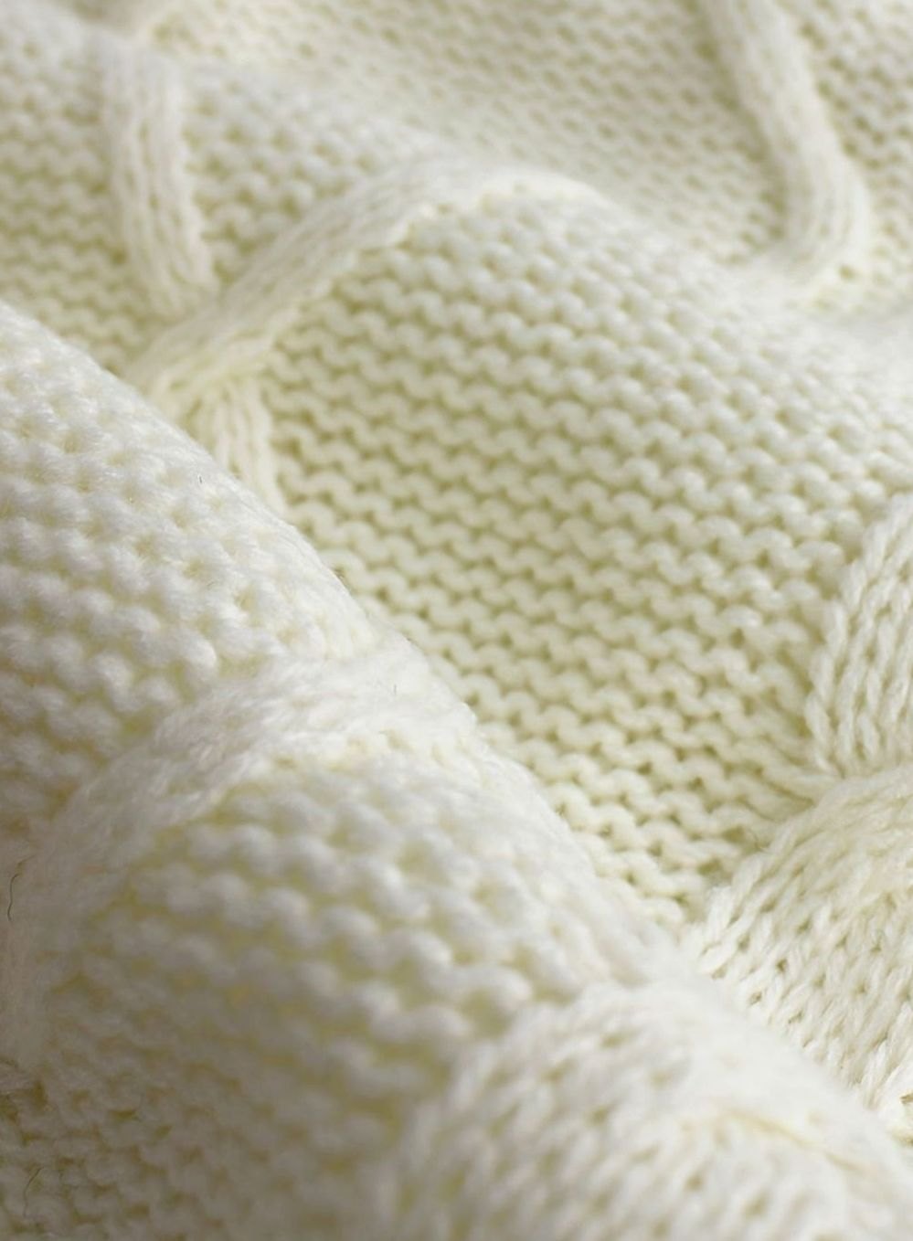 Women's Cable-Knit V-Neck Sweater Vest Relaxed Pullover