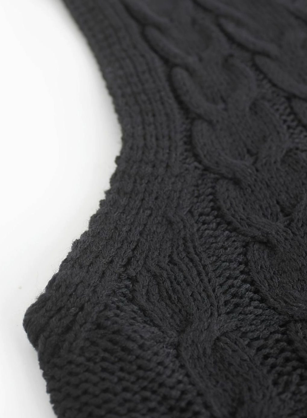 Women's Cable-Knit V-Neck Sweater Vest Relaxed Pullover