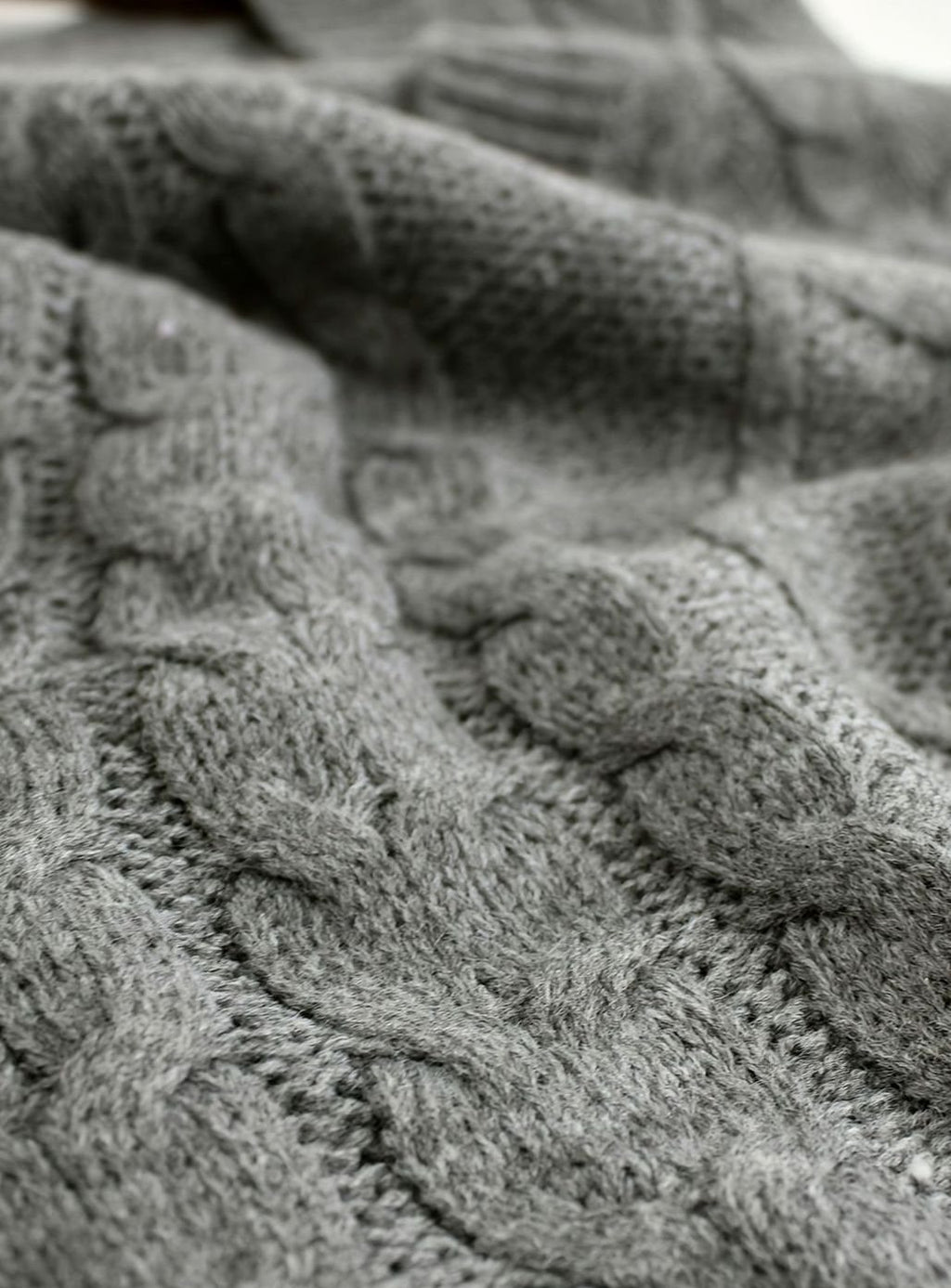 Women's Cable-Knit V-Neck Sweater Vest Relaxed Pullover