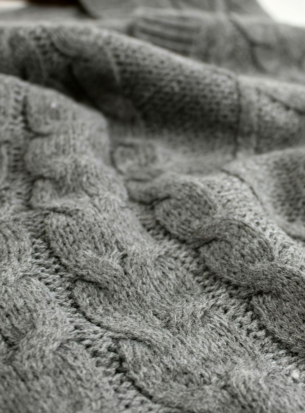 Women's Cable-Knit V-Neck Sweater Vest Relaxed Pullover