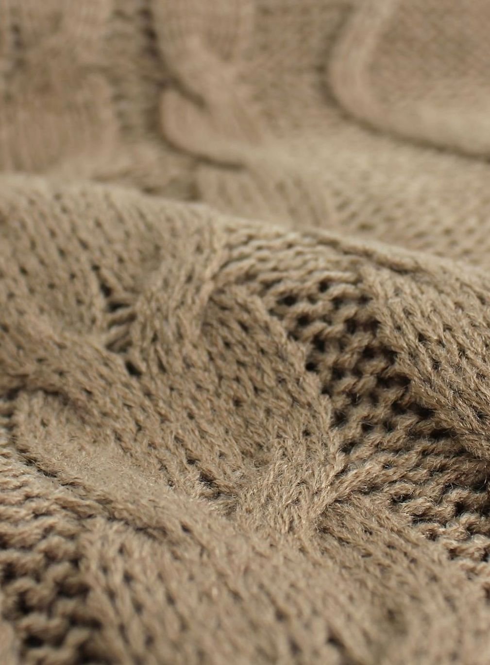 Women's Cable-Knit V-Neck Sweater Vest Relaxed Pullover