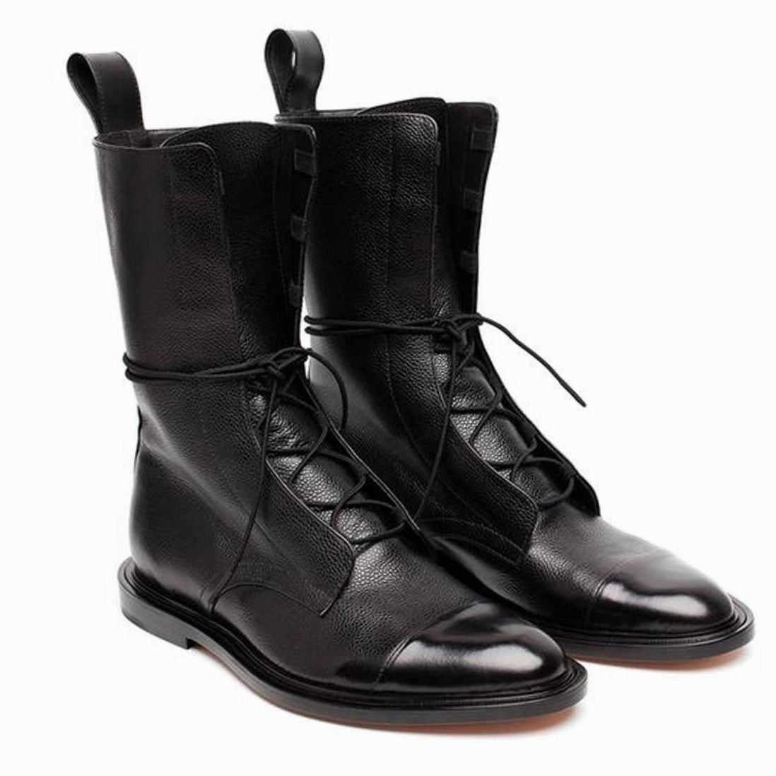 Women's Classic Lace-Up Leather Ankle Boots